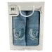 Подарочный набор полотенец MH Турция Голубой