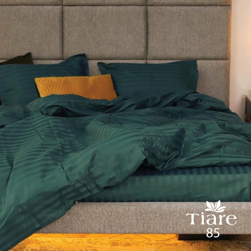 Комплект постельного белья Tiare евро Сатин Stripe 85